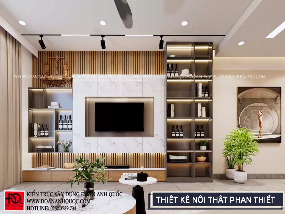 Vẻ đẹp hiện đại của bảng thiết kế nội thất Phan Thiết sang trọng